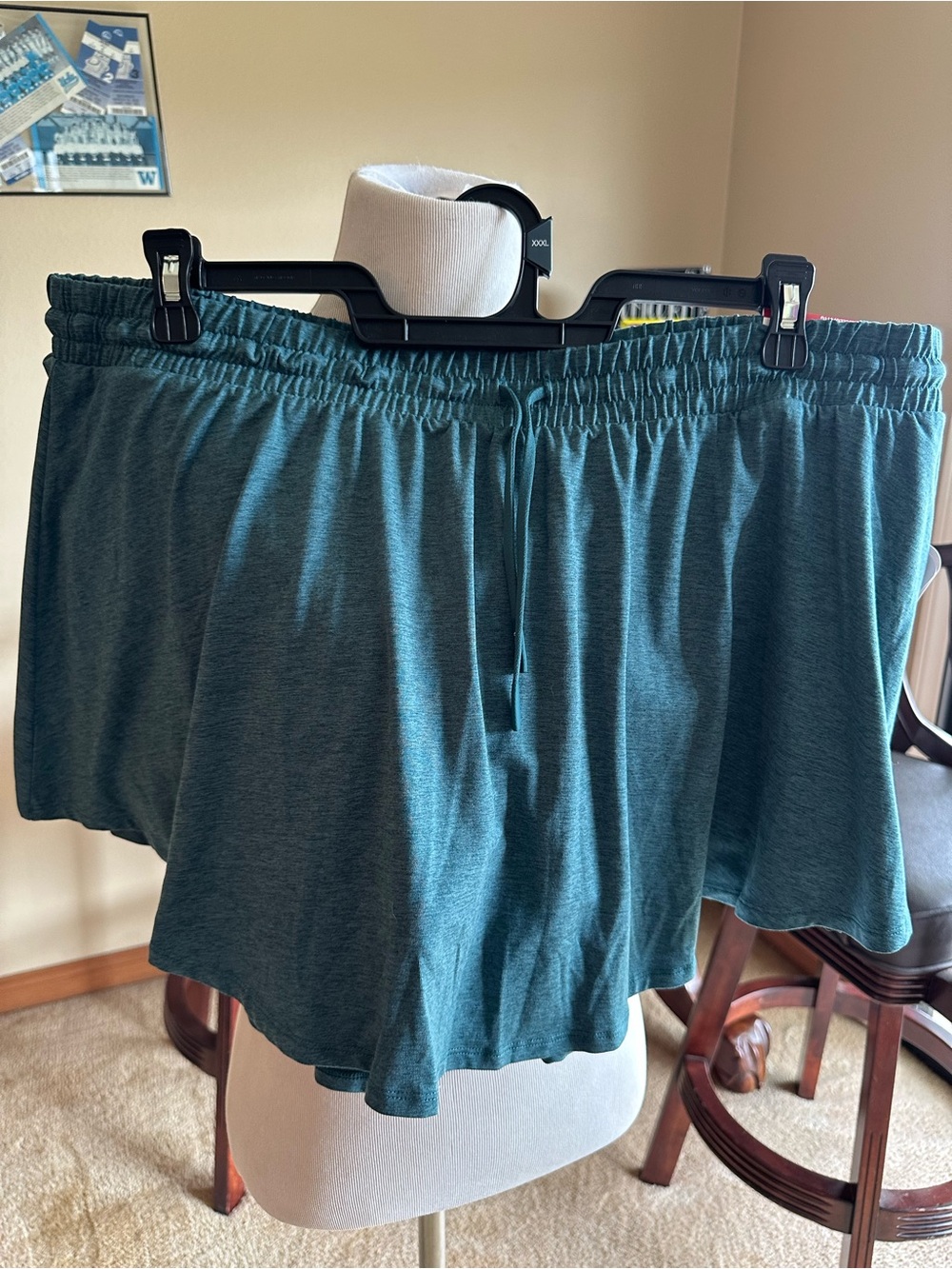 Reebok Legacy Skort XXXL 3X Balsam Heather Green NWT Built-In Shorts Pockets